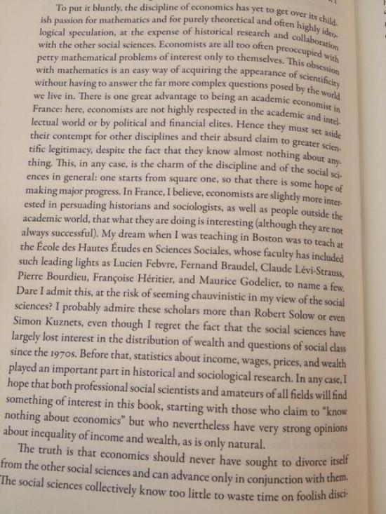 Piketty on economics- Economists...know almost nothing