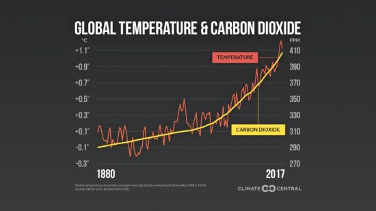 Global temerature and CO2